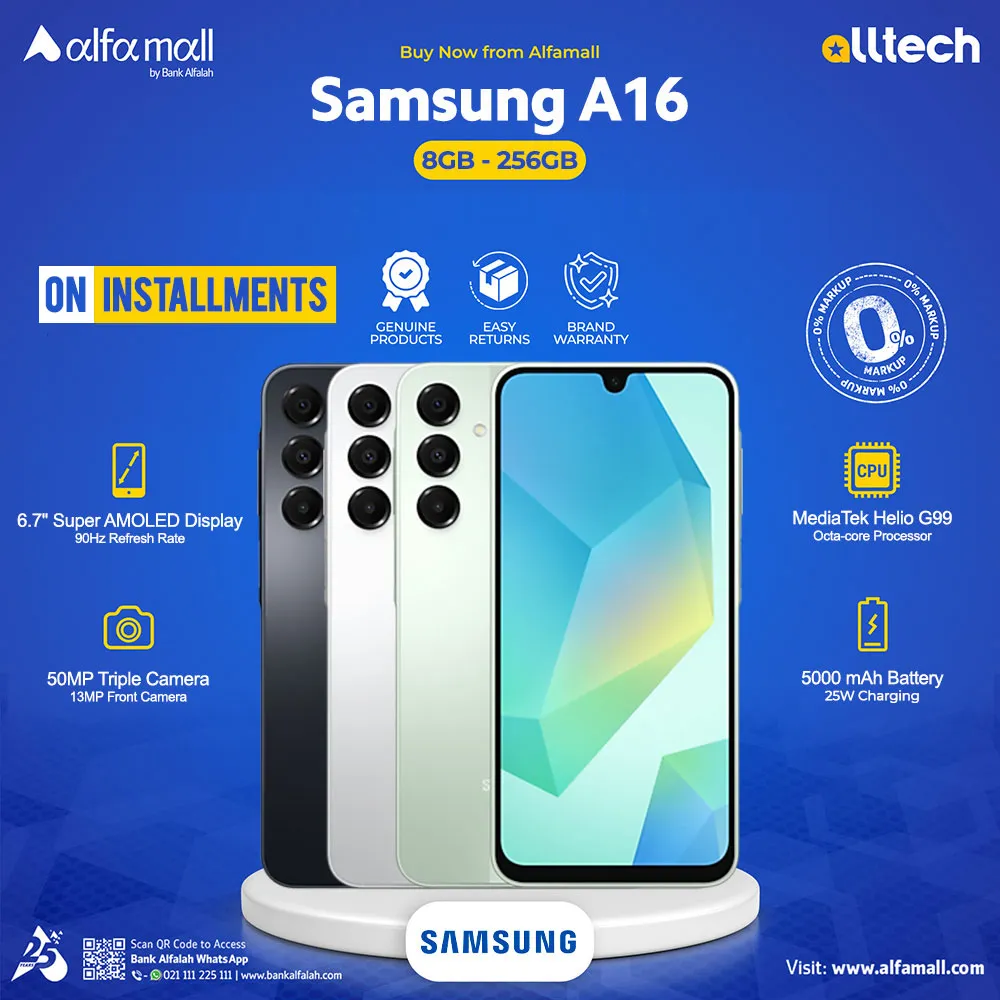 Samsung A16 8/256 | 1 Year Warranty With Amazing Discounted Price By AllTech Store